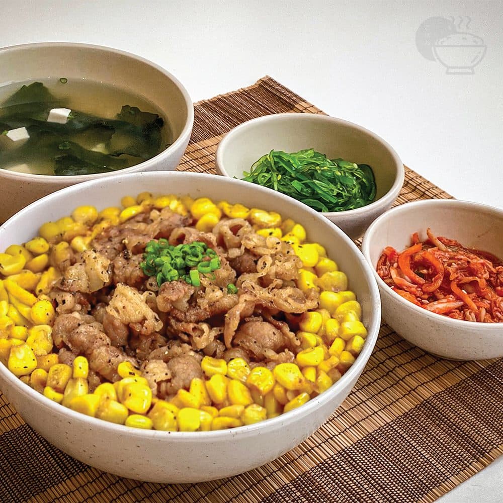 Beef Corn Rice Bowl